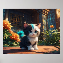 *~* Fantasy Kattunge 5:4 Kattdjur Kitten Poster