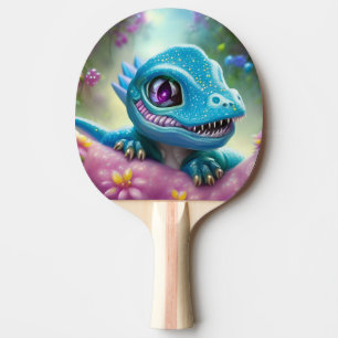 Fantasy Kawaii söt och ädel baby drake Pingisracket
