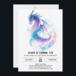 Fantasy Kids' Mythical Dragon Birthday Inbjudningar<br><div class="desc">Förbräda på en extraordinär resa vid Fantasy Kids' Mythical Dragon Birthday-firande! Denna inbjudan, som är full av fantastiska drakar och viskéer, inbjudan unga drömmare till ett party där fantasin inte känner några gränser. De lekfulla illustrationerna och det sjudande färg skapar en stämning som lovar en fantastisk födelsedagserfarenhet som är fylld...</div>