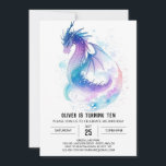 Fantasy Kids' Mythical Dragon Birthday Inbjudningar<br><div class="desc">Förbräda på en extraordinär resa vid Fantasy Kids' Mythical Dragon Birthday-firande! Denna inbjudan, som är full av fantastiska drakar och viskéer, inbjudan unga drömmare till ett party där fantasin inte känner några gränser. De lekfulla illustrationerna och det sjudande färg skapar en stämning som lovar en fantastisk födelsedagserfarenhet som är fylld...</div>