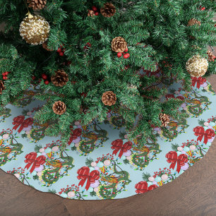 Fantasy kinesisk drak julkrans Fantasy Julgransmatta Borstad Polyester