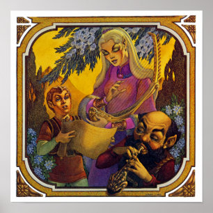 Fantasy-konsertutskrift Poster