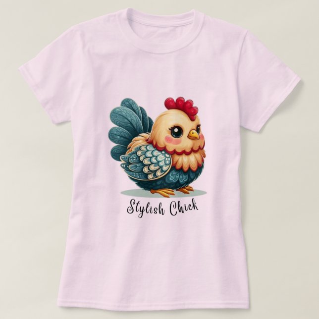 Fantasy kycklingt-shirt t shirt (Design framsida)