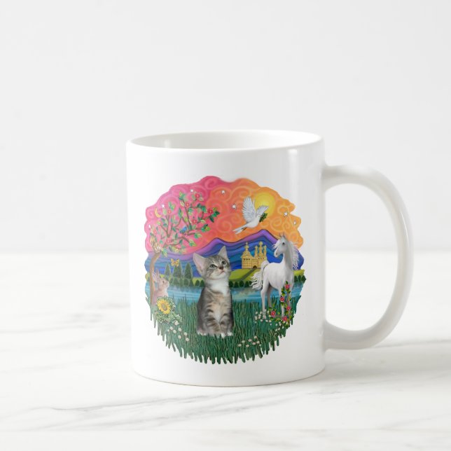 Fantasy Land (ff) - Kattunge (silver tabby) Kaffemugg (Höger)