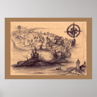 Fantasy Land Karta Poster