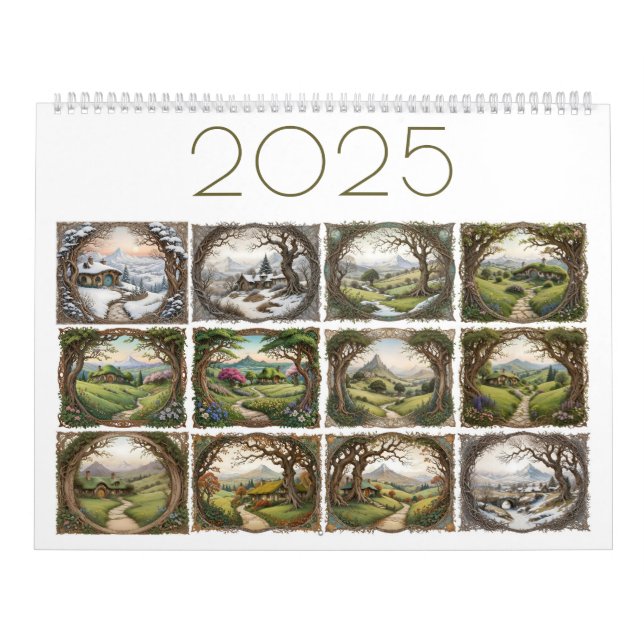 Fantasy Landscape 2025 Calendar Kalender (Omslag)