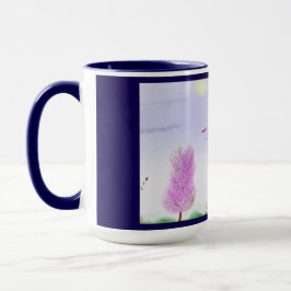 Fantasy Landskap Flykt Mugg