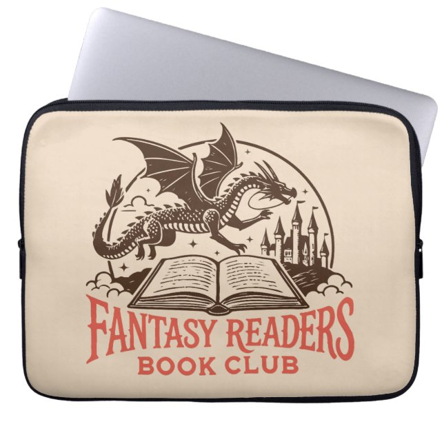 Fantasy läsarens bokklubb laptop fodral (Framsidan)