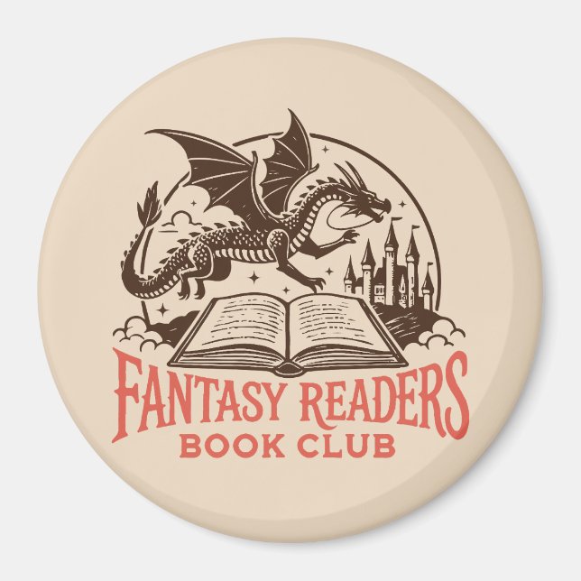 Fantasy läsarens bokklubb magnet (Framsidan)