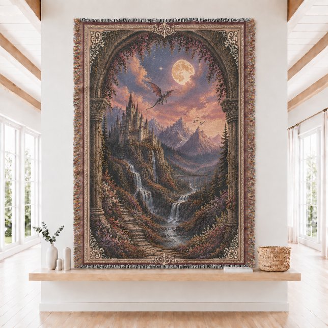 Fantasy Läsarepresent Vävd Kastduk  Filt (Skapare uppladdad)