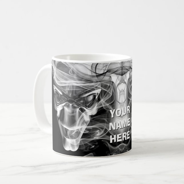 Fantasy, läskig varelse design. Personlig Kaffemugg (Framsida vänster)