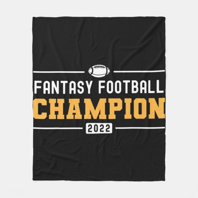 Fantasy League Champ 2022 Winner Fantasy Football Fleecefilt (Framsidan)