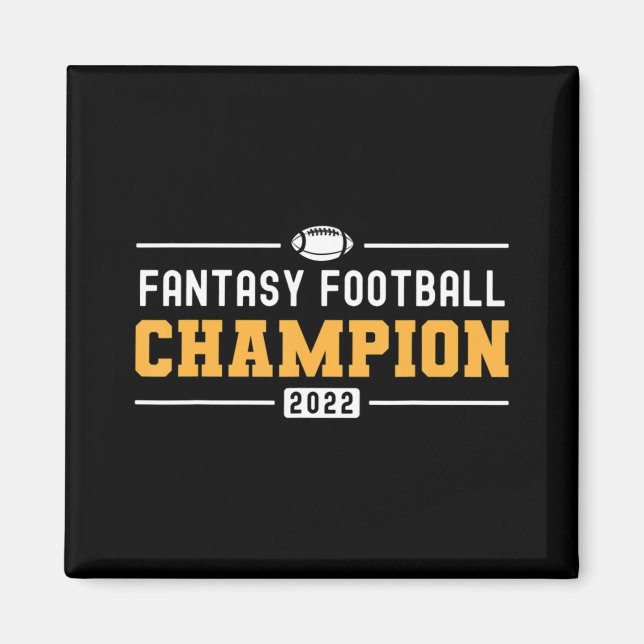 Fantasy League Champ 2022 Winner Fantasy Football Magnet (Framsidan)