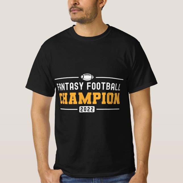 Fantasy League Champ 2022 Winner Fantasy Football T Shirt (Framsida)