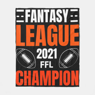 Fantasy League Champion Football 2021 Winner vinta Fleecefilt