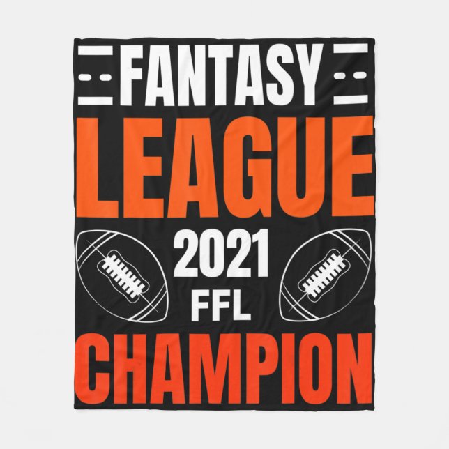 Fantasy League Champion Football 2021 Winner vinta Fleecefilt (Framsidan)