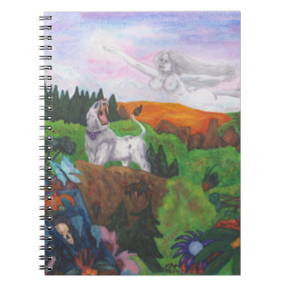Fantasy Ligcape Goddess Kärlek Anteckningsbok