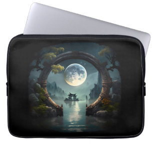 Fantasy Ligcape Måne, Round Arch Laptop Fodral