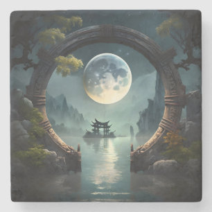Fantasy Ligcape Måne, Round Arch Stone Underlägg