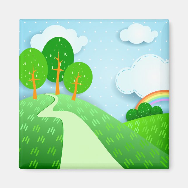 Fantasy liggande, magnet (Framsidan)