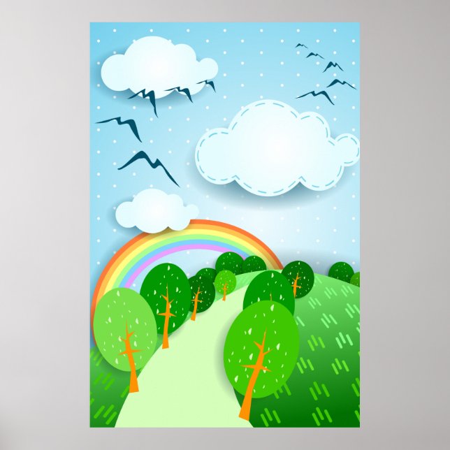 Fantasy liggande, poster (Framsidan)