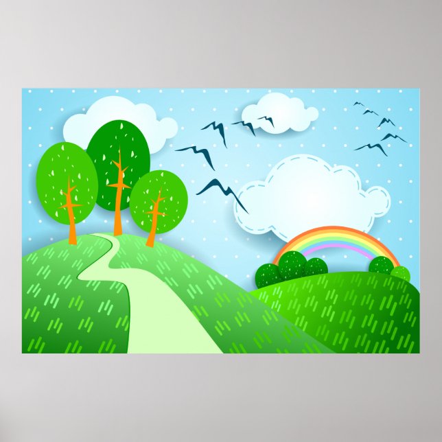 Fantasy liggande, poster (Framsidan)