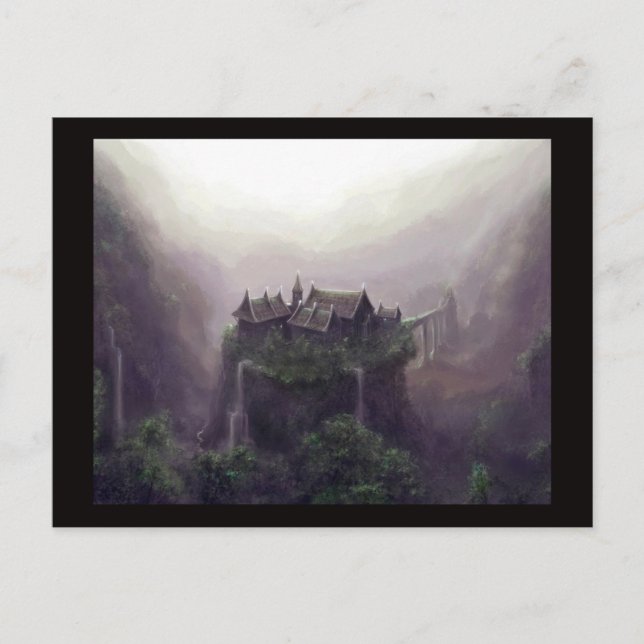 Fantasy liggande vykort (Framsida)