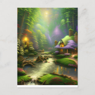 Fantasy liggande vykort