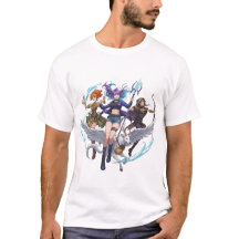 Fantasy Magic Trio PNG, Anime-stil trollkarl, bågs