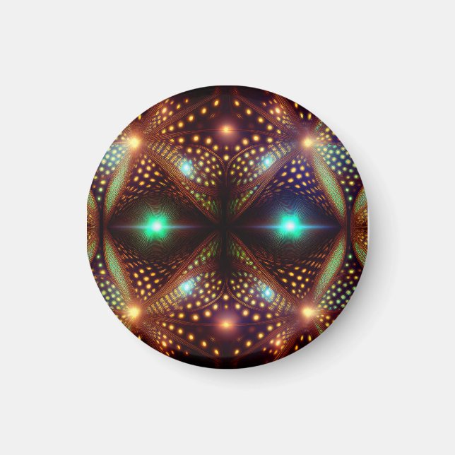 Fantasy Mandelbrot Fractal Magnet (Framsidan)