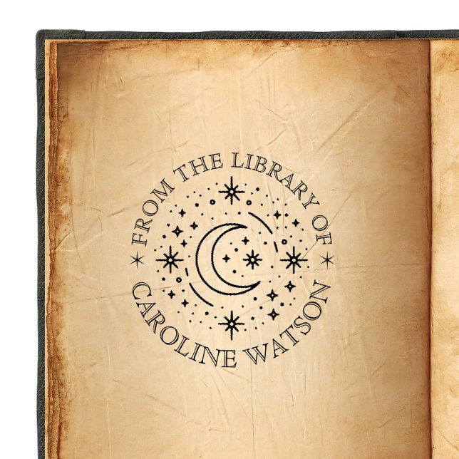Fantasy måne & stars från bibliotek i Rubber Stämpel (Skapare uppladdad)