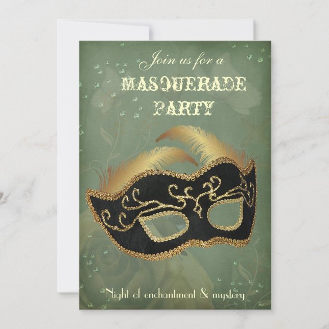Fantasy Maskerad fest Inbjudan (Framsida)