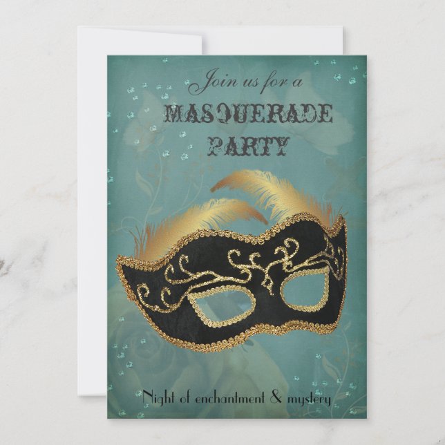 Fantasy Maskerad fest Inbjudan (Framsida)