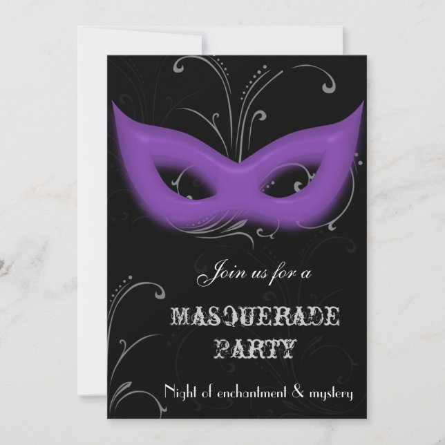 Fantasy Maskerad fest Inbjudan (Framsida)