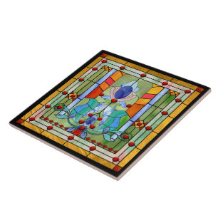 Fantasy med glasskikt kakelplatta