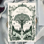 Fantasy medeltida gravyr Konst Bröllop  Inbjudningar<br><div class="desc">Retro medeltida gravyr Konst Bröllop</div>