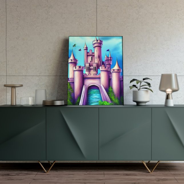 Fantasy Medieval Castle Painting Poster (Skapare uppladdad)
