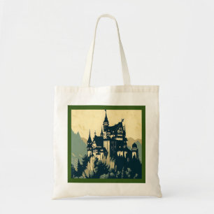 Fantasy Medieval Castle - Woodcut 1 Tygkasse