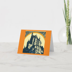 Fantasy Medieval Castle - Woodcut 3 Kort