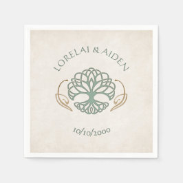 Fantasy Medieval Celtic Bröllop Pappersservett