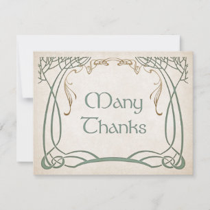 Fantasy Medieval Celtic Bröllop Tack Kort