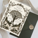 Fantasy Medieval engrating Art Bröllop Inbjudningar<br><div class="desc">Retro Medieval engrating Art Bröllop</div>