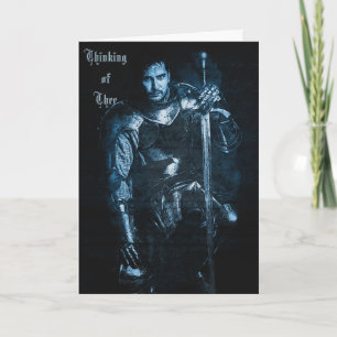 Fantasy Medieval Warrior in Armor Illustration Kort
