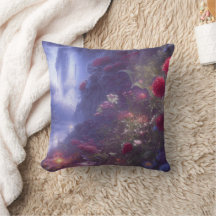 Fantasy Misty Rainy Magic Garden River Landcape