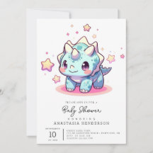 Fantasy Modern Dinosaur Baby Shower