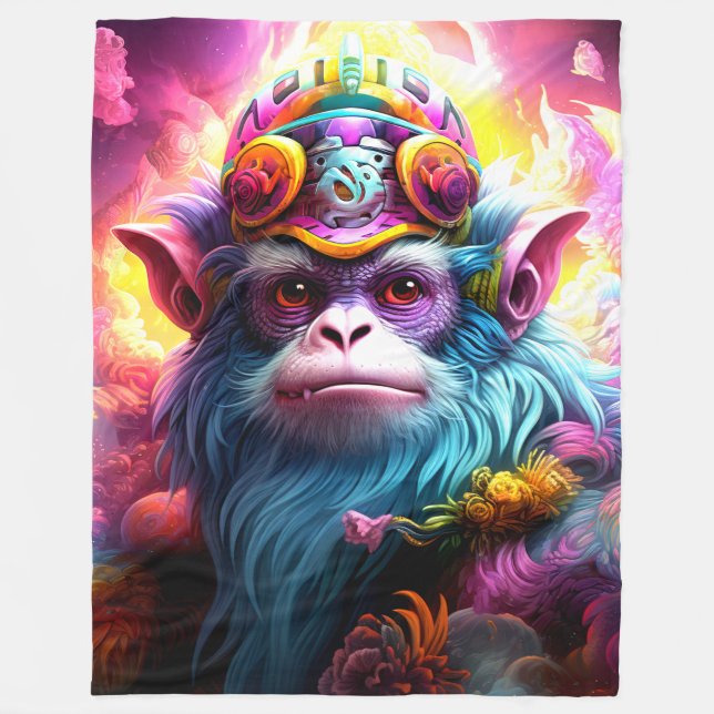 Fantasy Monkey Fleecefilt (Framsidan)