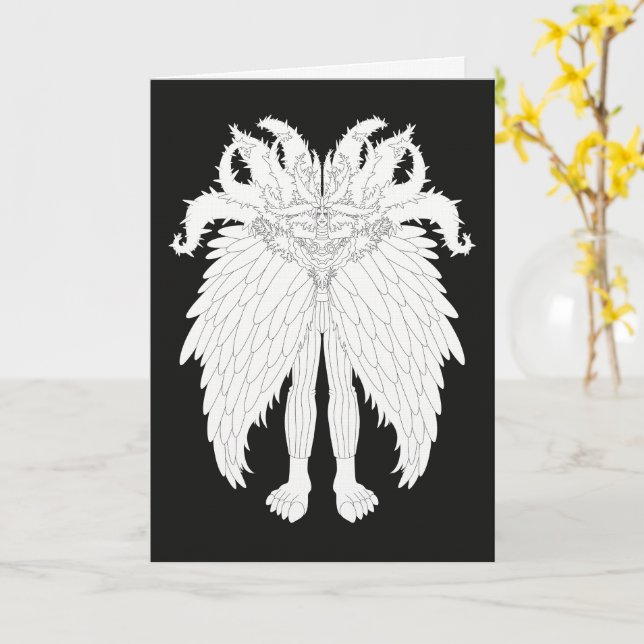Fantasy monster kort (Gul blomma)