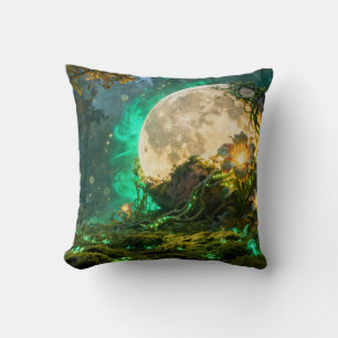 Fantasy Moon Forest Kuddöverdrag Kudde