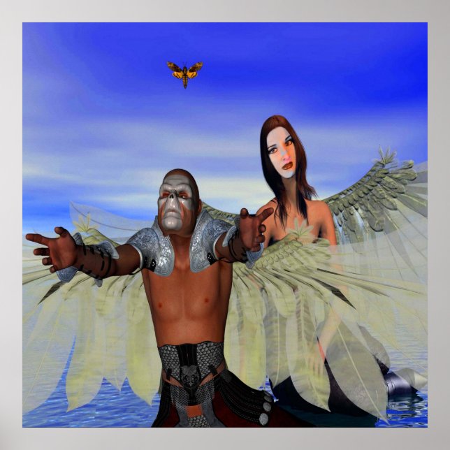 Fantasy Moth Hunters Poster (Framsidan)