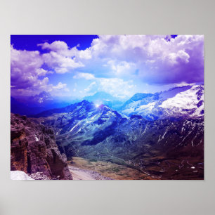 Fantasy Mountain Scenery in Italien, Europa Poster
